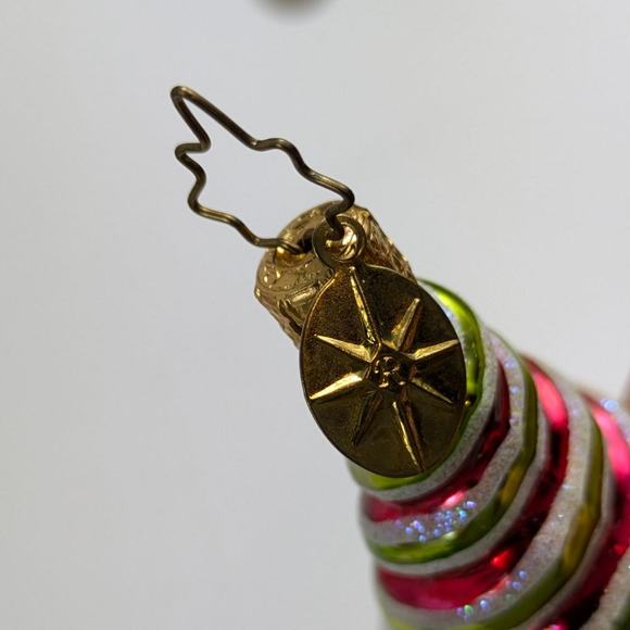 Christopher Radko Glass Christmas Ornament Handcrafted 02 Minty Nick Gem 1010126 - Picture 7 of 8